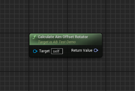 Calculate Aim Offset Rotator