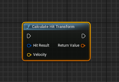 Calculate Hit Transform